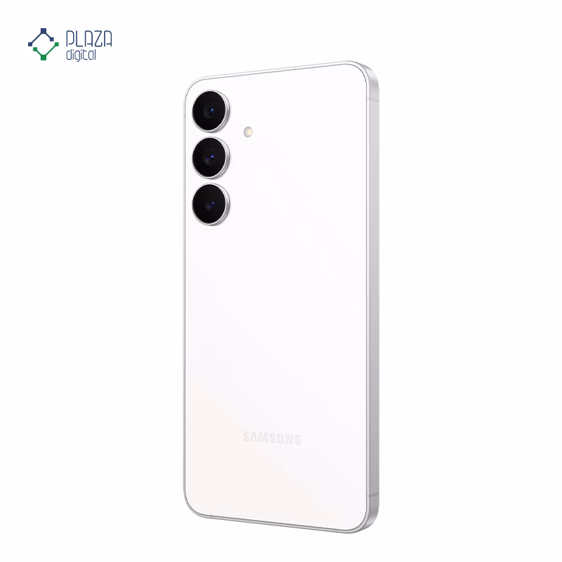 نمای پشت گوشی موبایل سامسونگ مدل Galaxy S25 FE ظرفیت 256 گیگابایت رم 8 گیگابایت رنگ سفید پلازا دیجیتال