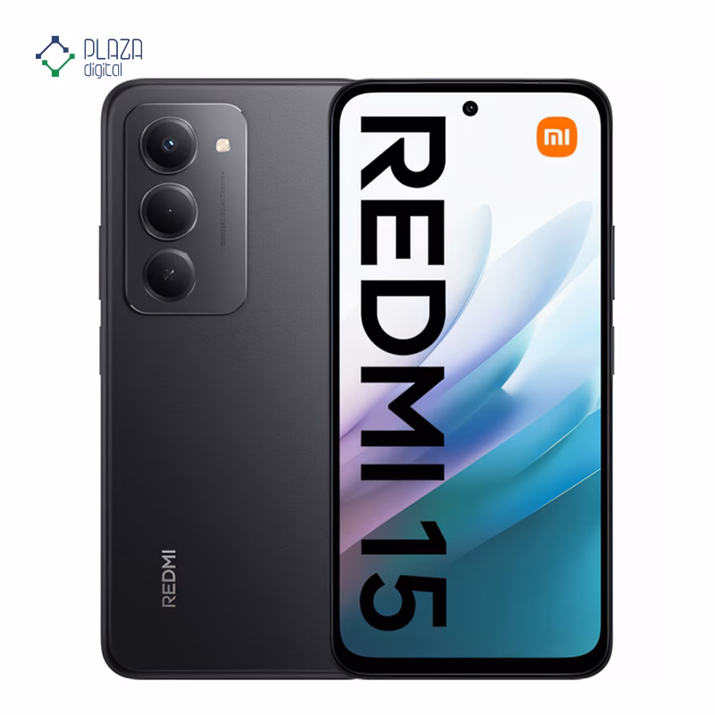 گوشی موبایل شیائومی مدل Redmi 15 4G ظرفیت 128 گیگابایت رم 6 گیگابایت رنگ مشکی پلازا دیجیتال