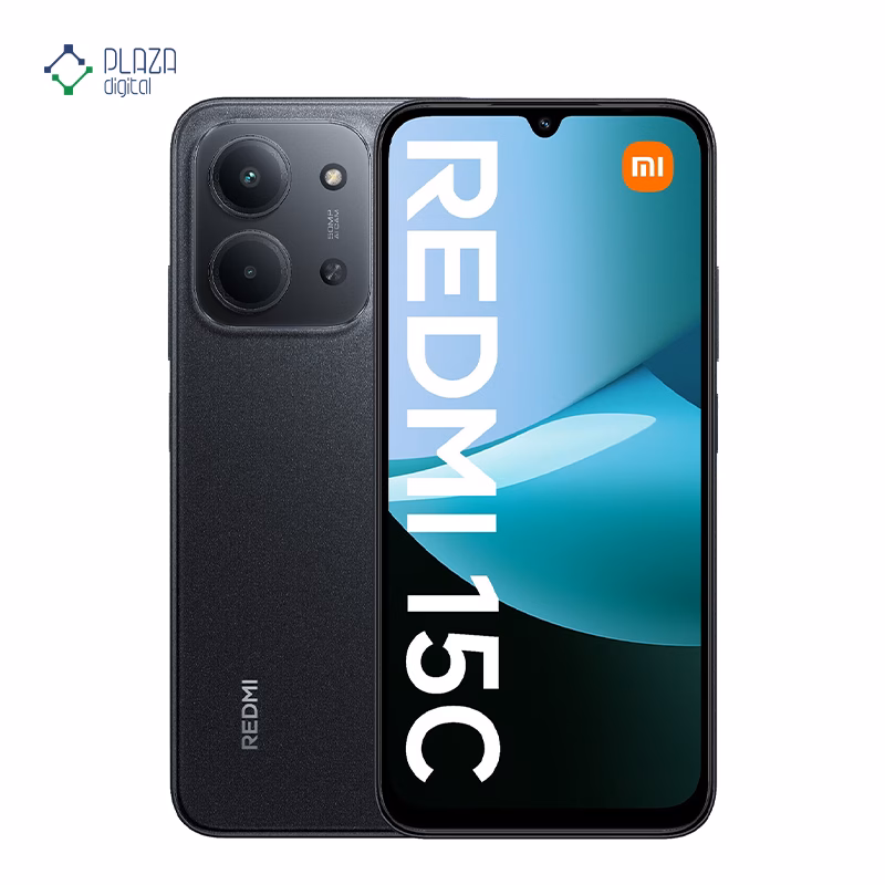 گوشی موبایل شیائومی مدل Redmi 15C 4G ظرفیت 128 گیگابایت رم 4 گیگابایت رنگ مشکی پلازا دیجیتال