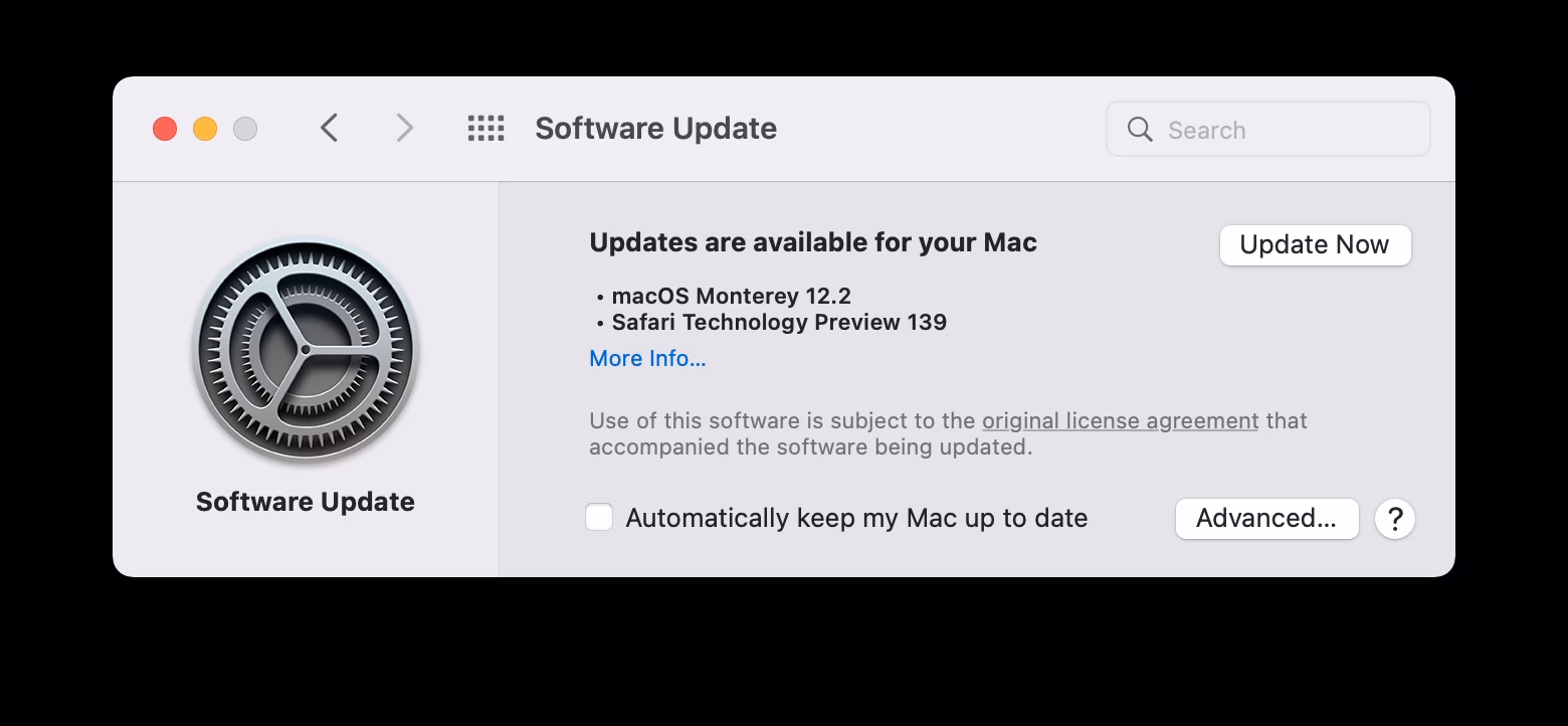 به‌روزرسانی macOS