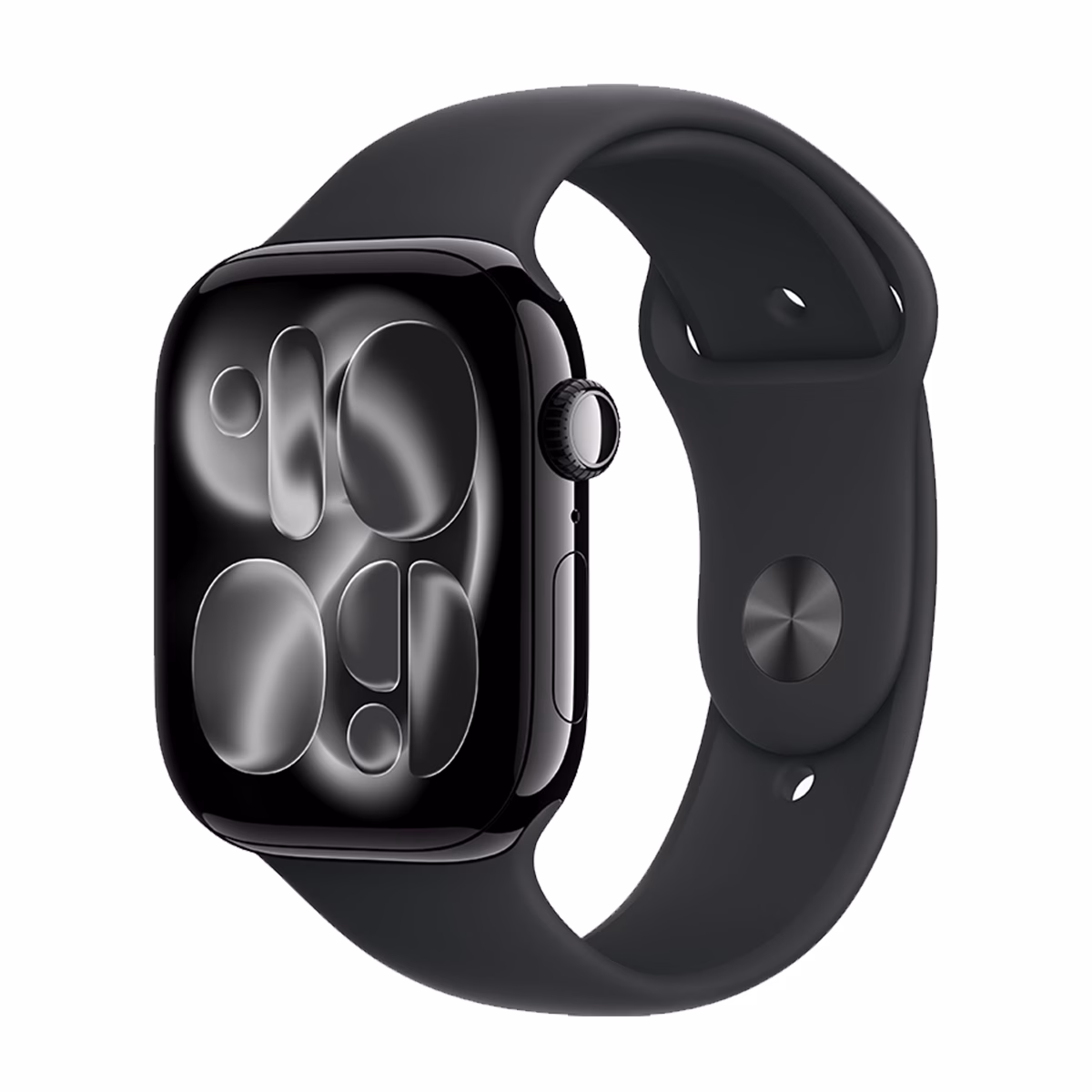 ساعت هوشمند اپل مدل Series 11 Aluminum Case Sport Band 46mm بدنه مشکی بند مشکی پلازادیجیتال