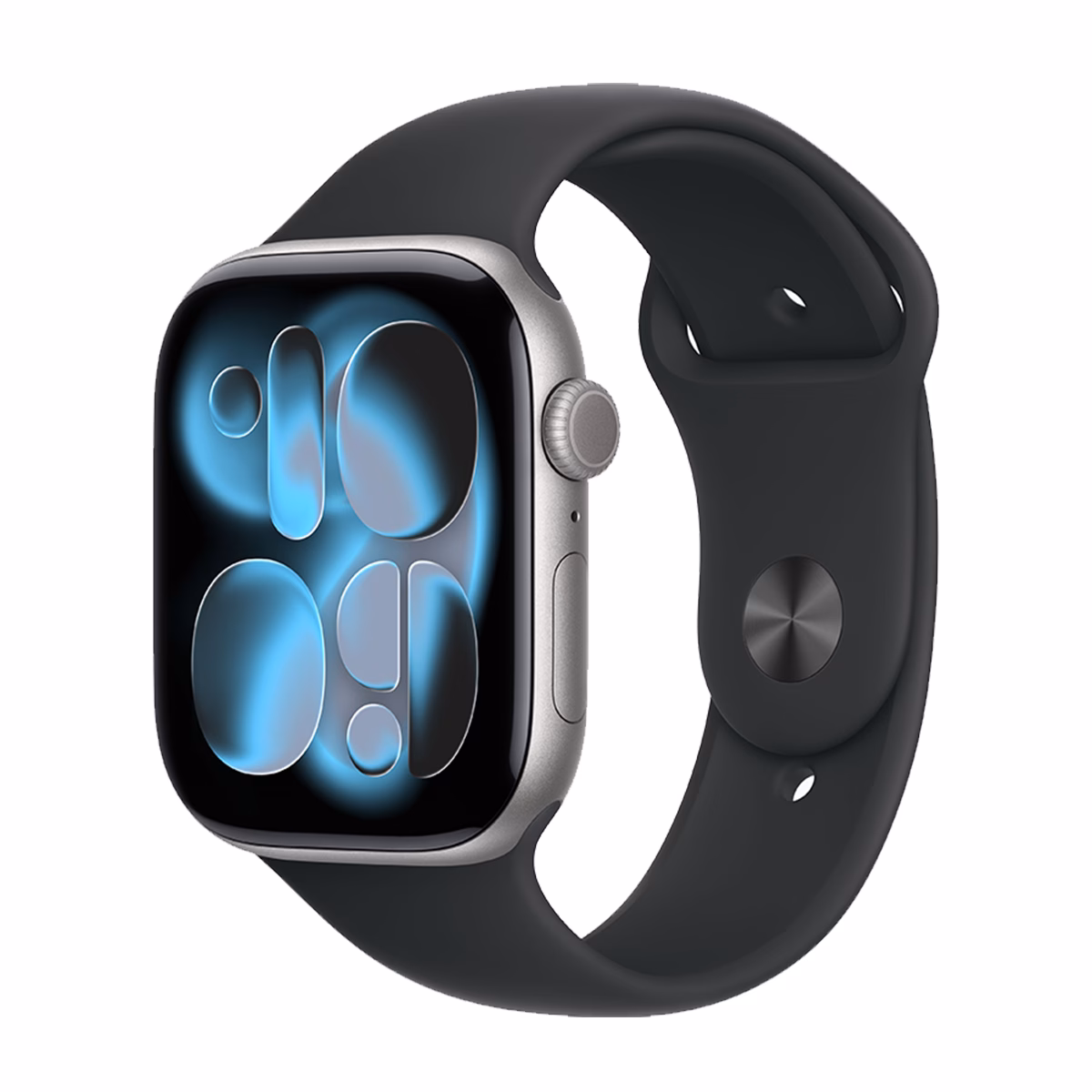 ساعت هوشمند اپل مدل Series 11 Aluminum Case Sport Band 46mm بدنه خاکستری بند مشکی پلازادیجیتال