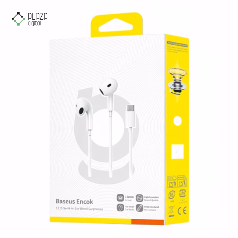 هندزفری سیمی باسئوس مدل Encok CZ19 A00182201213-00 پلازادیجیتال