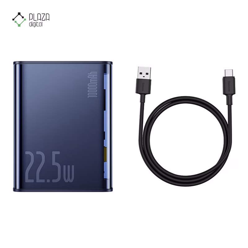 پاوربانک باسئوس مدل Explorer Series P10019700302-00 ظرفیت 10000 میلی ‌آمپر ساعت پلازادیجیتال