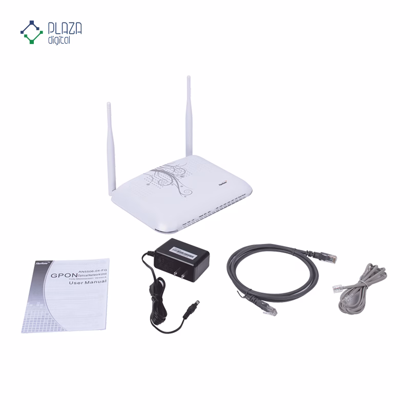 مودم روتر فیبر نوری وای‌ فای فایبرهوم مدل AN5506-04-FS پلازادیجیتال