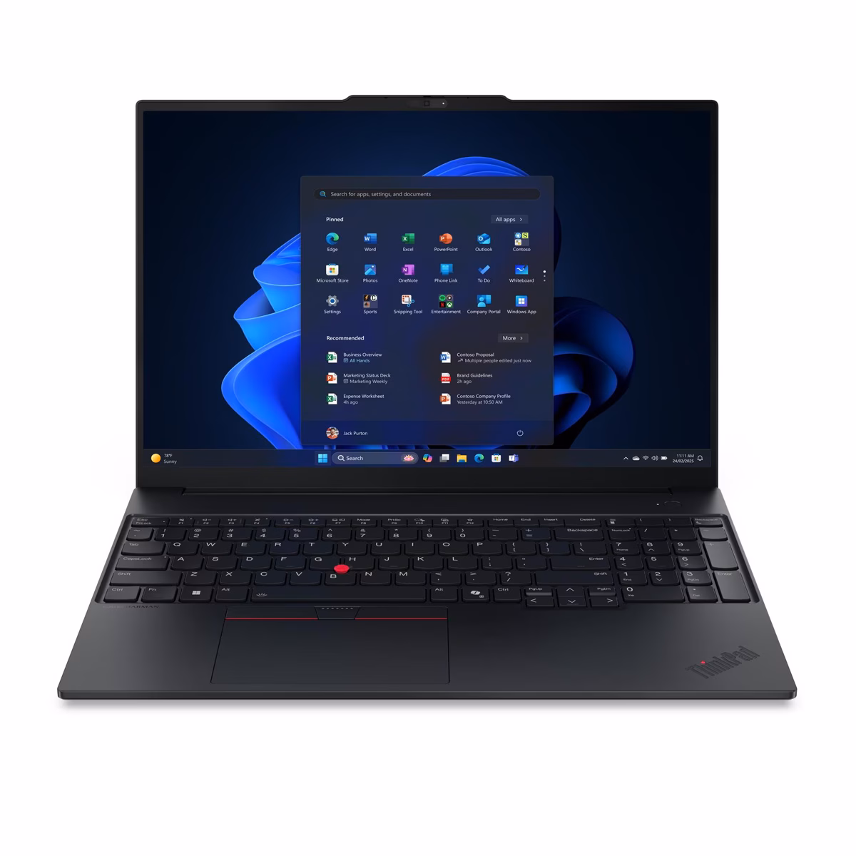 لپ تاپ لنوو 16 اینچی مدل ThinkPad E16 Gen 3 Ultra 7 255H 16GB 1TB پلازادیجیتال