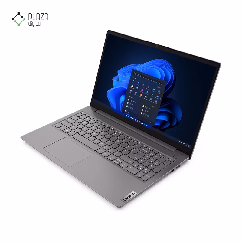 نمای سمت چپ لپ تاپ لنوو 15.6 اینچی مدل V15 R7 7730U 24GB 2TB Radeon رنگ خاکستری پلازا دیجیتال