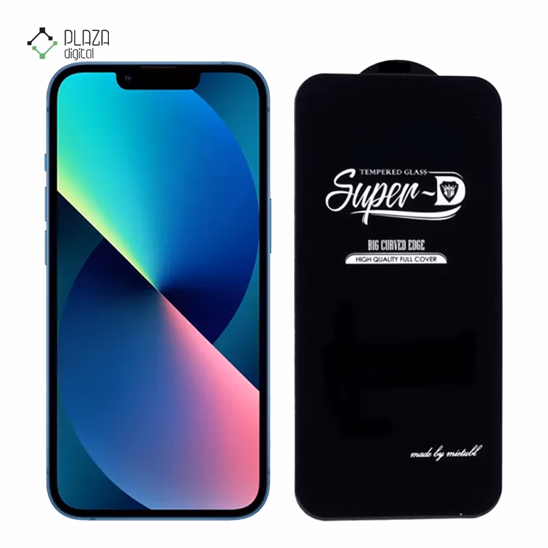 گلس گوشی اپل iPhone 13 Pro / iPhone 13 مدل Super D پلازادیجیتال
