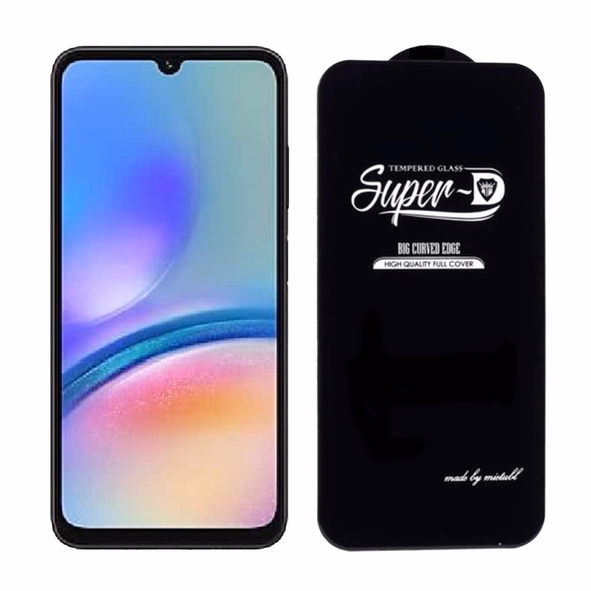 گلس شیشه ای گوشی سامسونگ Galaxy A05s مدل Super D پلازادیجیتال