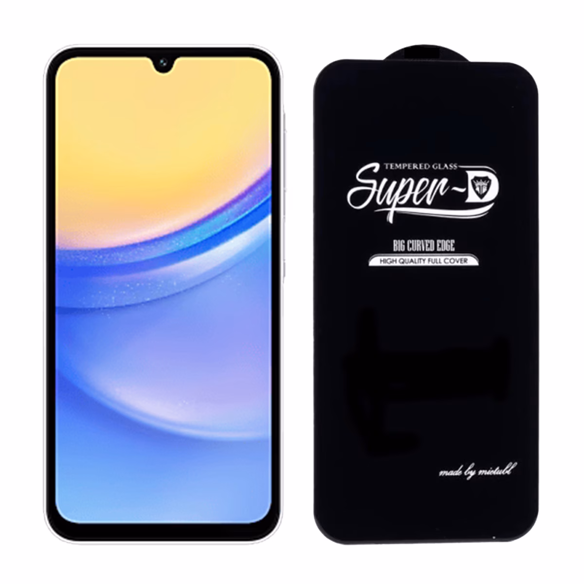گلس شیشه ای گوشی سامسونگ Galaxy A15 4G مدل Super D پلازادیجیتاال