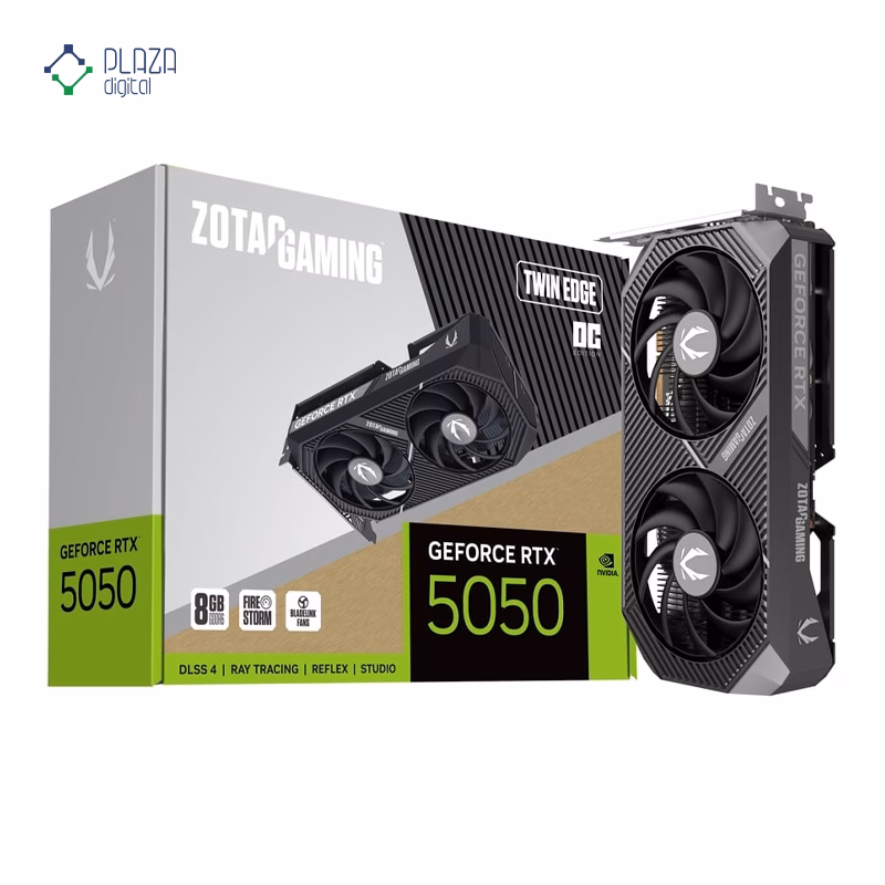 کارت گرافیک زوتک مدل GAMING GeForce RTX 5050 Twin Edge OC حافظه 8 گیگابایت پلازادیجیتال