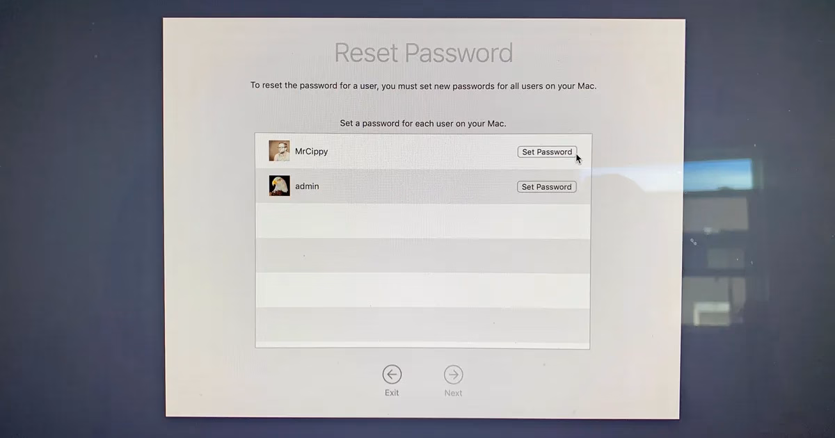 ریست کردن پسورد مک بوک با اکانت ادمین