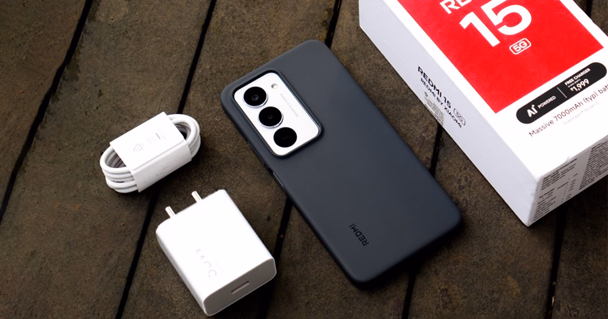 بررسی اقلام درون جعبه redmi 15
