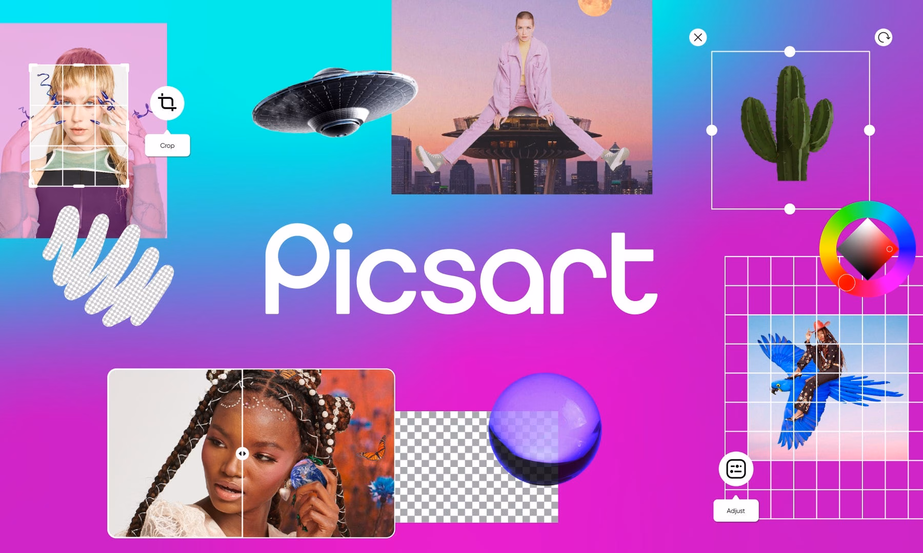ابزار ویرایش عکس Picsart