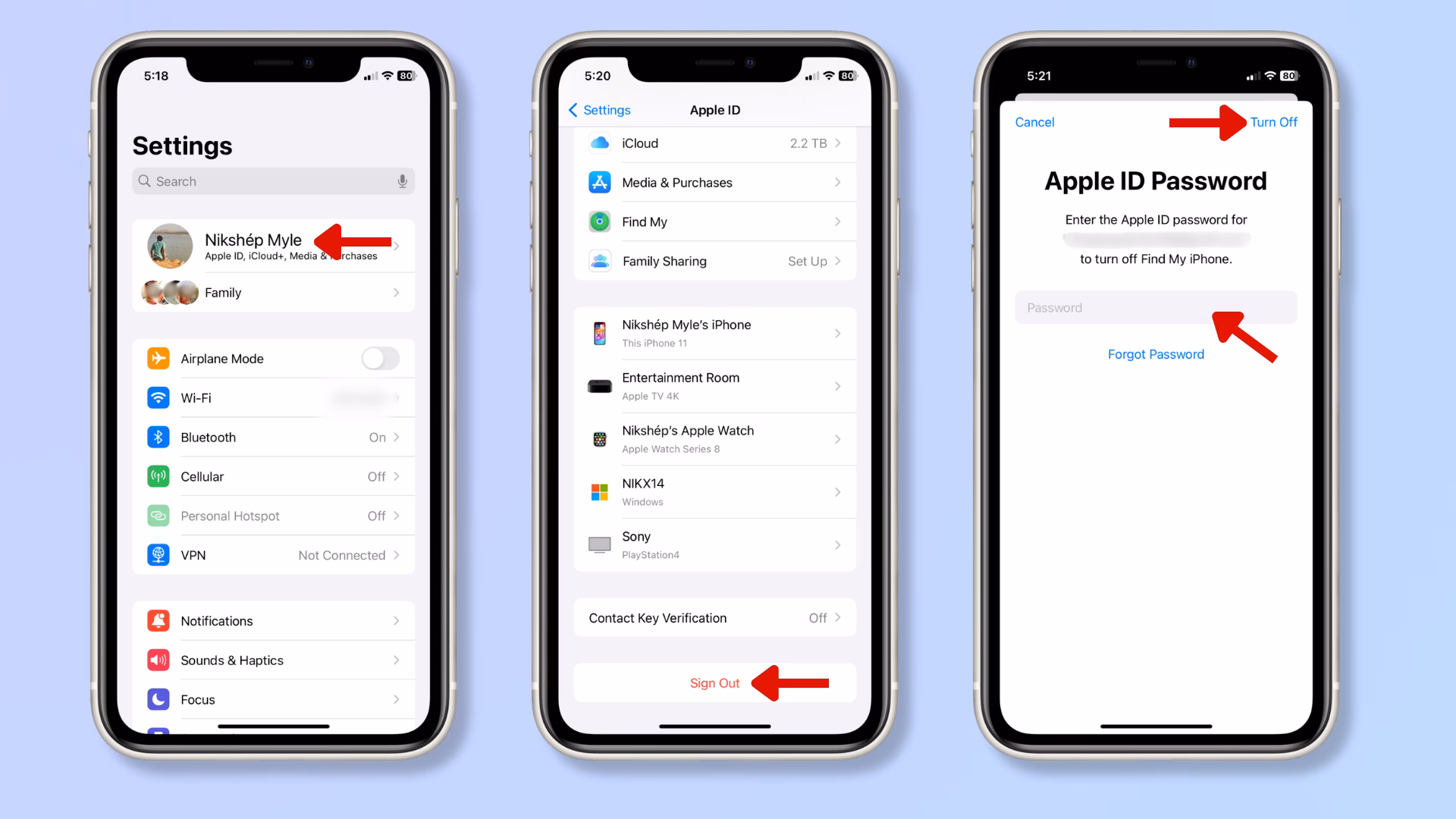 تغییر نام اپل آیدی