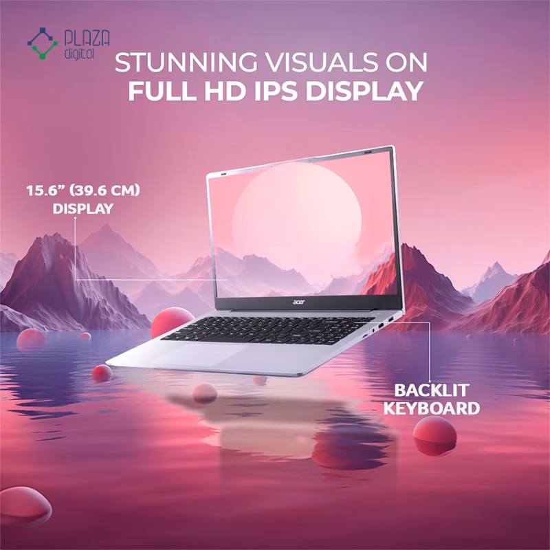 لپ تاپ ایسر 15.6 اینچی مدل Aspire AS15-42 R7 7730U 16GB 512GB