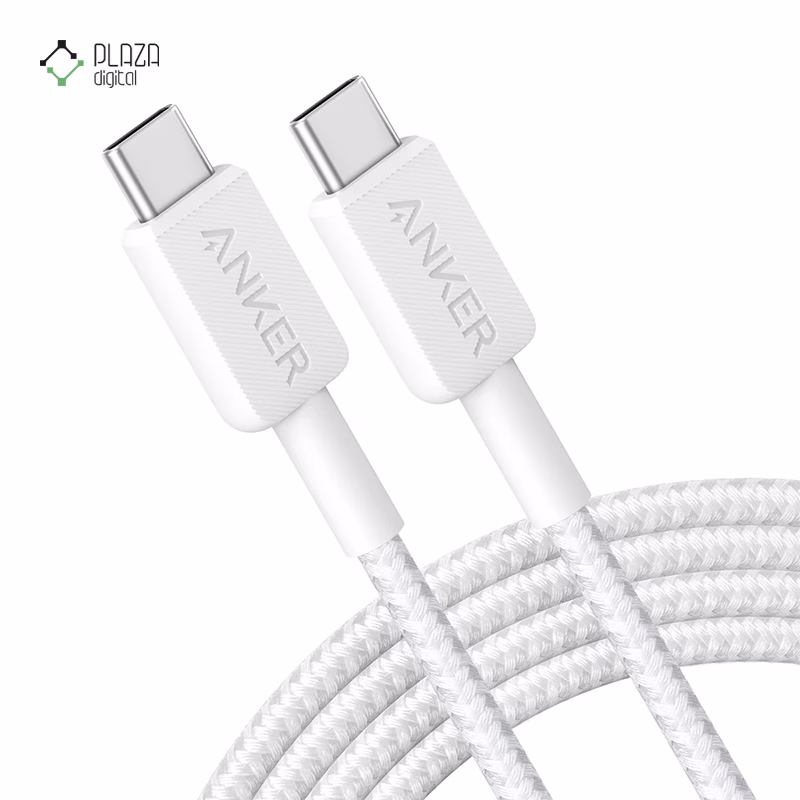 کابل تبدیل USB-C به USB-C انکر مدل A81D6 طول 180 سانتی متر پلازادیجیتال