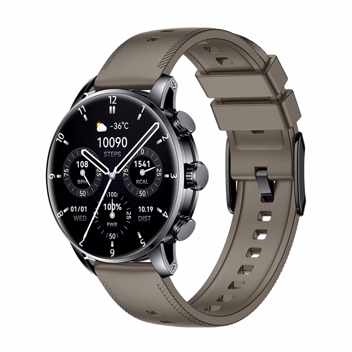 ساعت هوشمند گلوریمی مدل LOOP قهوه ای پلازادیجیتال