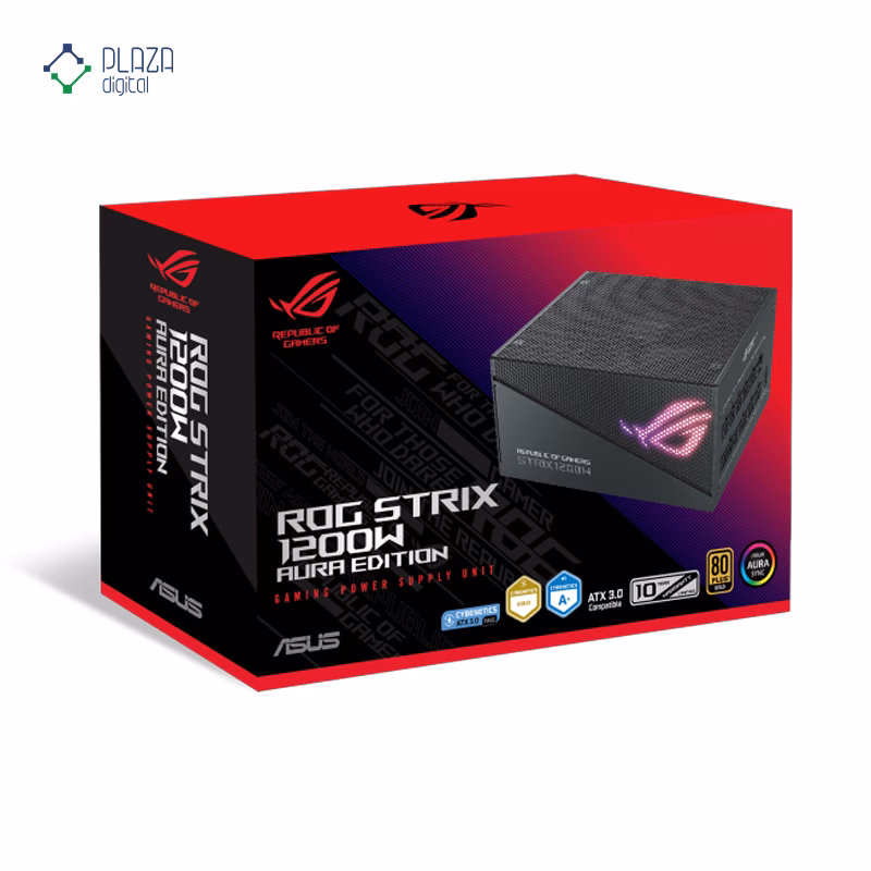 پاور کامپیوتر ایسوس مدل ROG STRIX 1200W Gold Aura Edition پلازادیجیتال