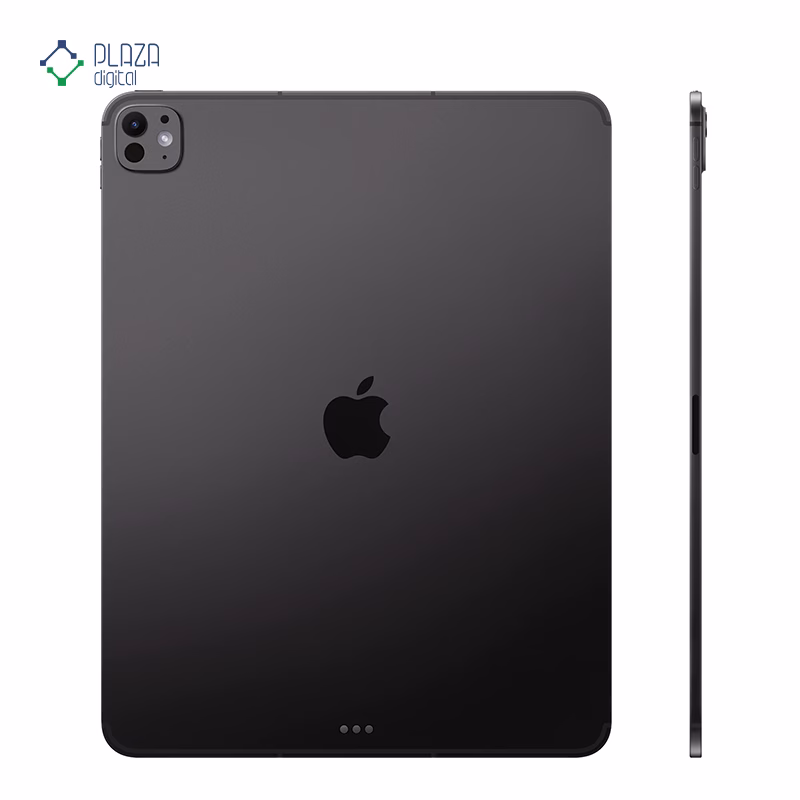 نمای پشت تبلت اپل مدل iPad Pro 13 WiFi M5 2025 ظرفیت 1 ترابایت رم 16 گیگابایت مشکی پلازا دیجیتال