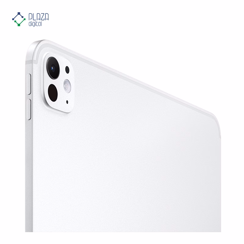نمای پشت تبلت اپل مدل iPad Pro 13 WiFi M5 2025 Nano Texture ظرفیت 2 ترابایت رم 16 گیگابایت نقره ای پلازا دیجیتال