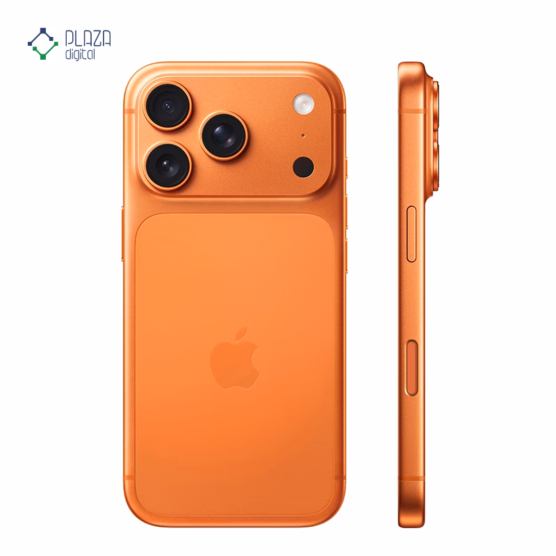گوشی موبایل اپل مدل iPhone 17 Pro ZAA تک سیم کارت + eSim ظرفیت 1 ترابایت رم 12 گیگابایت - اکتیو/ رجیستر نشده رنگ نارنجی پلازا دیجیتال