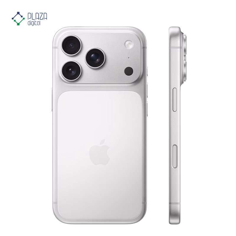 گوشی موبایل اپل مدل iPhone 17 Pro ZAA تک سیم کارت + eSim ظرفیت 1 ترابایت رم 12 گیگابایت - اکتیو/ رجیستر نشده رنگ نقره ای پلازا دیجیتال