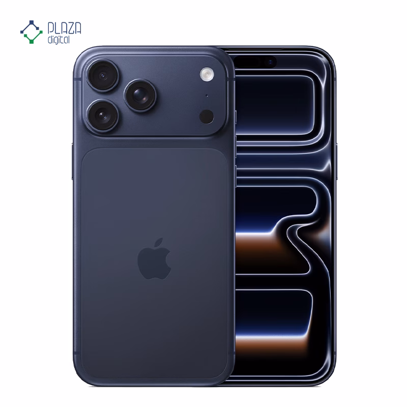 گوشی موبایل اپل مدل iPhone 17 Pro Max ZAA تک سیم کارت + eSim ظرفیت 512 گیگابایت رم 12 گیگابایت – اکتیو/ رجیستر نشده رنگ سرمه ای پلازا دیجیتال