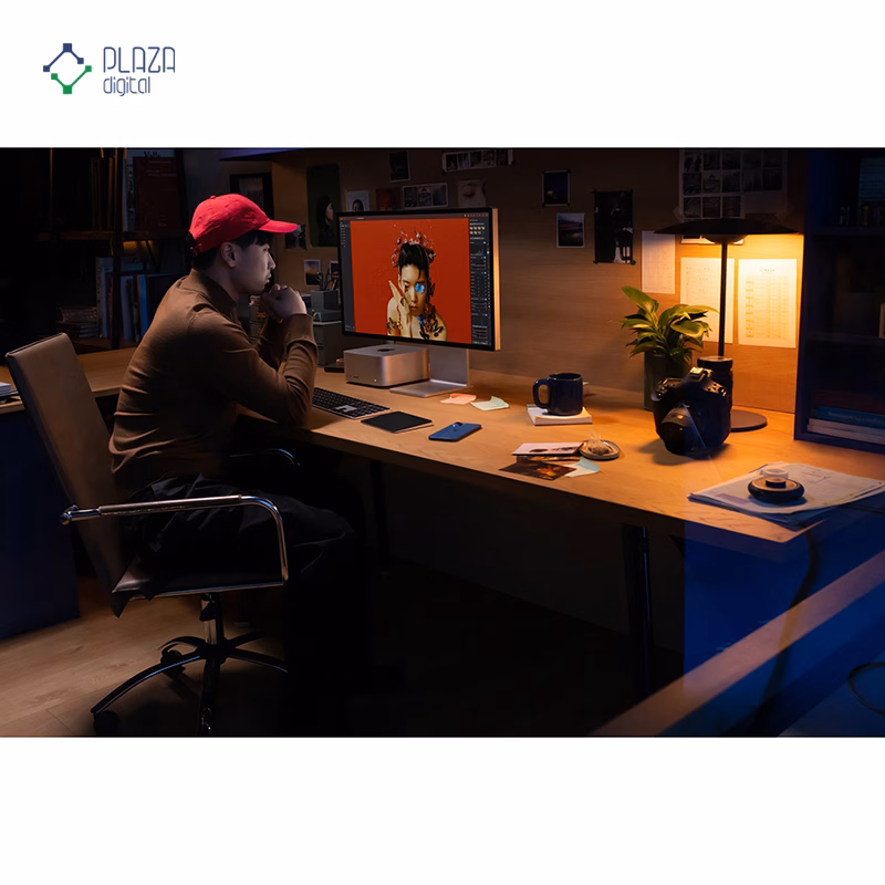 مانیتور 27 اینچی اپل مدل Studio Display Standard Glass Tilt-Adjustable Stand MYJG3 پلازا دیجیتال