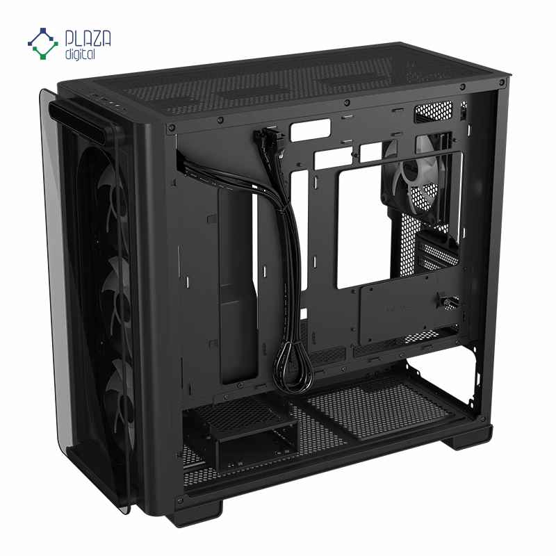 نمای داخل کیس کامپیوتر ایسوس مدل A23 PLUS پلازا دیجیتال مشکی