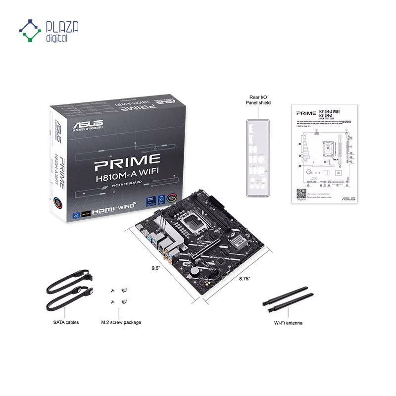 جعبه مادربرد ایسوس مدل PRIME H810M-A WIFI D5 پلازا دیجیتال
