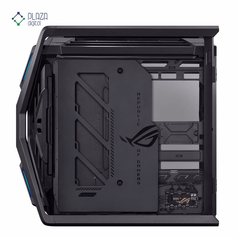نمای راست بدون دریچه کیس کامپیوتر گیمینگ ایسوس مدل ROG Hyperion GR701 BTF Edition پلازا دیجیتال
