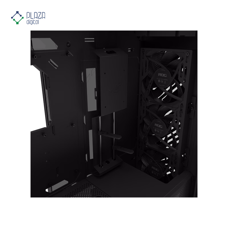 داخل کیس کامپیوتر گیمینگ ایسوس مدل ROG Strix Helios II GX601S مشکی پلازا دیجیتال