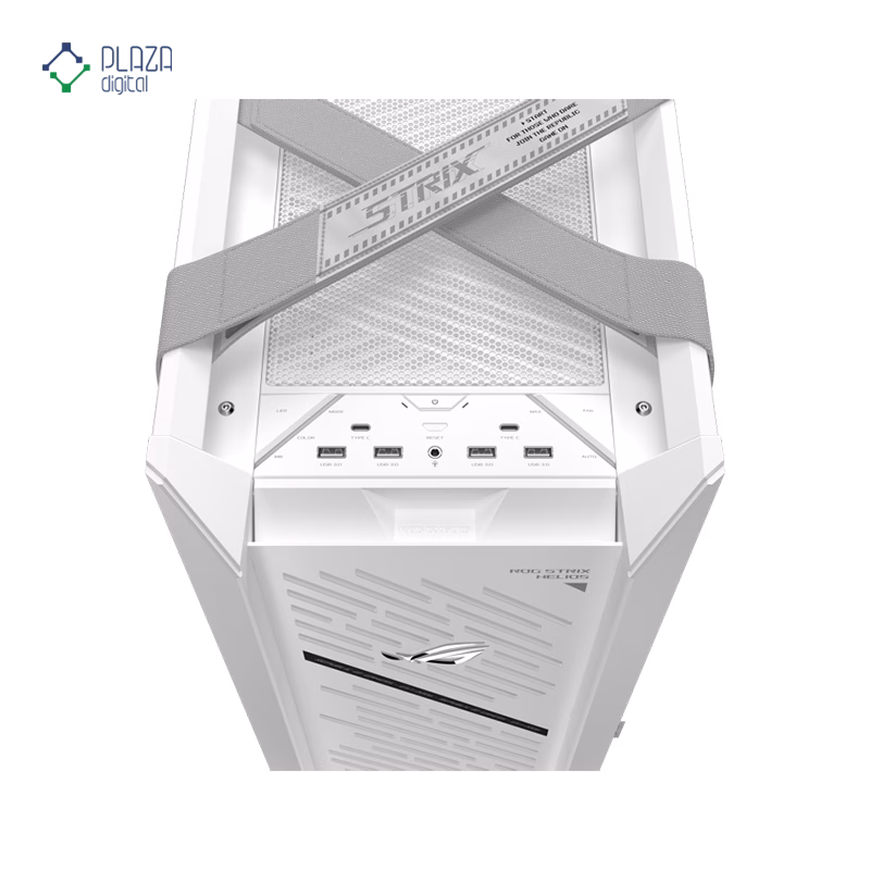 درگاه کیس کامپیوتر گیمینگ ایسوس مدل ROG Strix Helios II GX601S سفید پلازا دیجیتال
