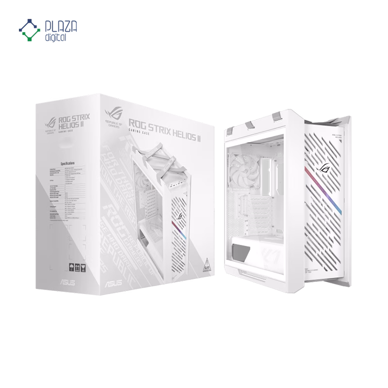 کیس کامپیوتر گیمینگ ایسوس مدل ROG Strix Helios II GX601S سفید پلازا دیجیتال