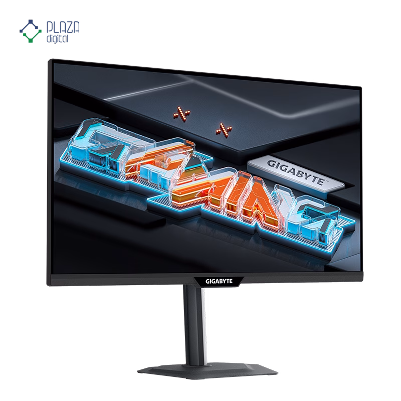 نمای جلو مانیتور گیمینگ گیگابایت 27 اینچ مدل M27QS پلازا دیجیتال