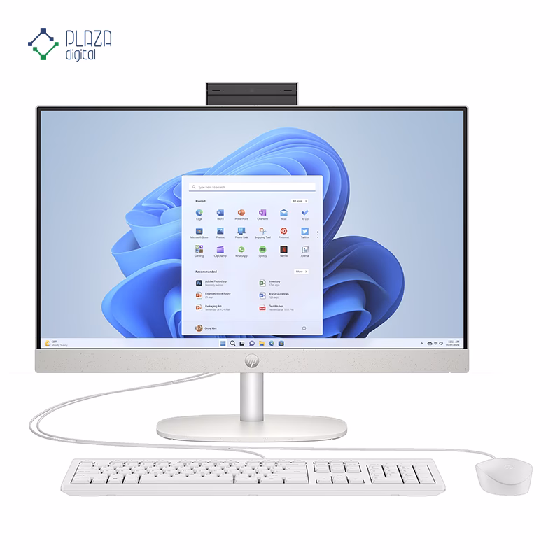 نمای جلو کامپیوتر All in One اچ پی 23.8 اینچی مدل CR0125nh i7 1355U 8GB 512GB پلازا دیجیتال