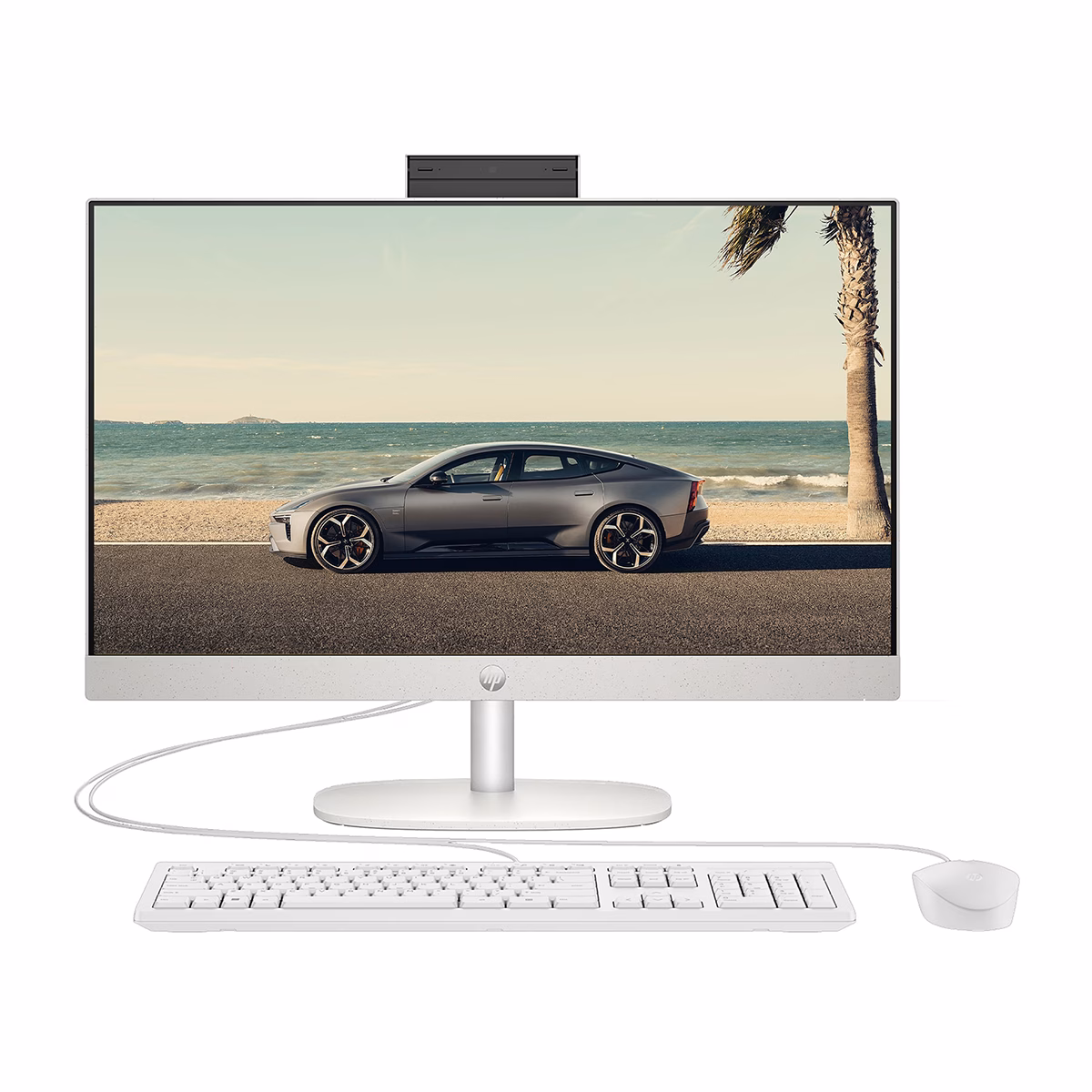 کامپیوتر All in One اچ پی 23.8 اینچی مدل CR0323nh i5 1334U 8GB 512GB سفید پلازا دیجیتال