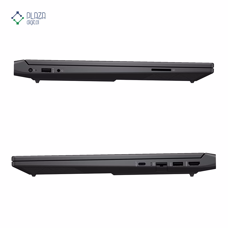 نمای درگاه های لپ تاپ گیمینگ اچ پی 15.6 اینچی مدل Victus 15t FA200 Core 7 240H 64GB 1TB RTX5050 پلازا دیجیتال