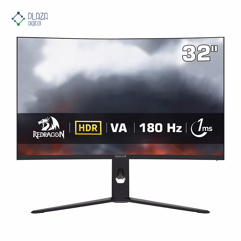 نمای جلو مانیتور گیمینگ 32 اینچی ردراگون مدل GMQ3212RVC پلازا دیجیتال
