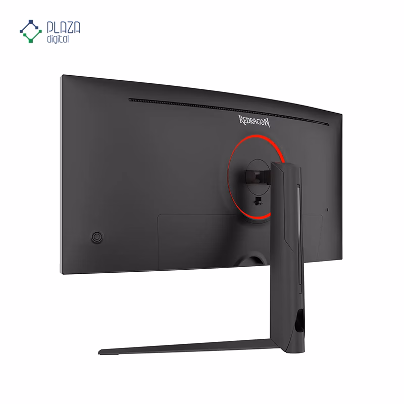نمای پشت مانیتور گیمینگ 34 اینچی ردراگون مدل GMQ3418RVC پلازا دیجیتال