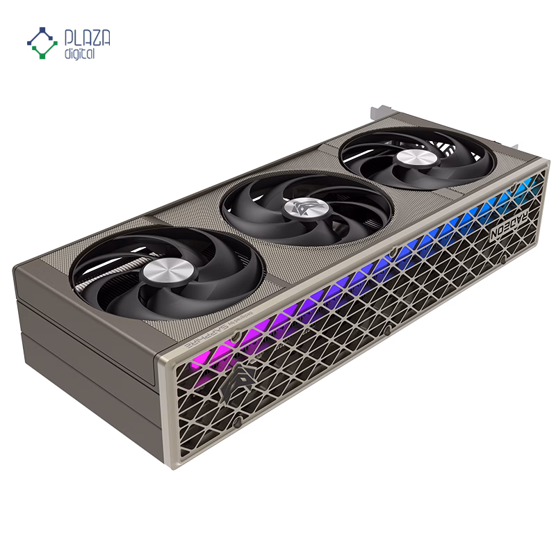 نورپردازی کارت گرافیک سافایر مدل NITRO Plus AMD Radeon RX 9070 OC حافظه 16 گیگابایت پلازا دیجیتال