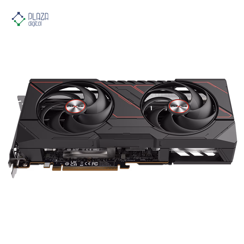 نمای فن کارت گرافیک سافایر مدل PULSE AMD Radeon RX 9070 حافظه 16 گیگابایت پلازا دیجیتال