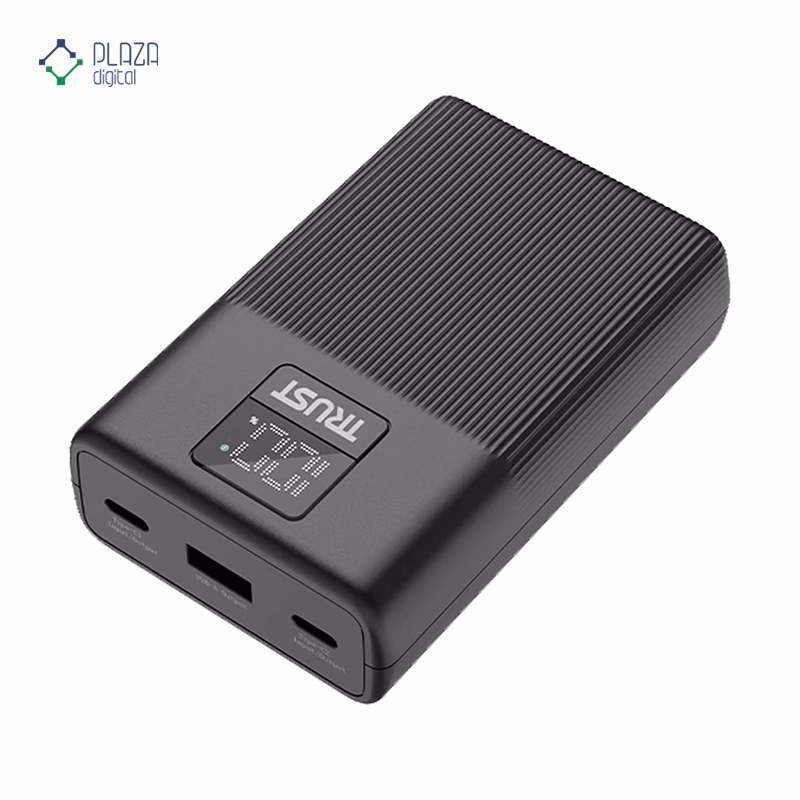 پاوربانک تراست مدل P265D ظرفیت 10000 میلی ‌آمپر ساعت پلازا دیجیتال