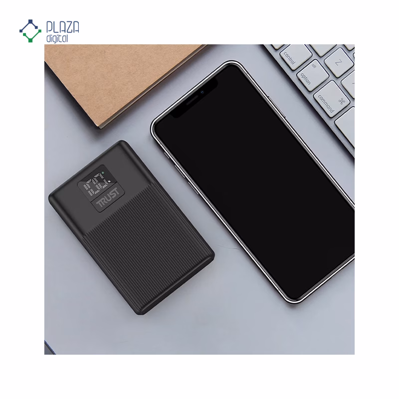 پاوربانک تراست مدل P265D ظرفیت 10000 میلی ‌آمپر ساعت پلازا دیجیتال