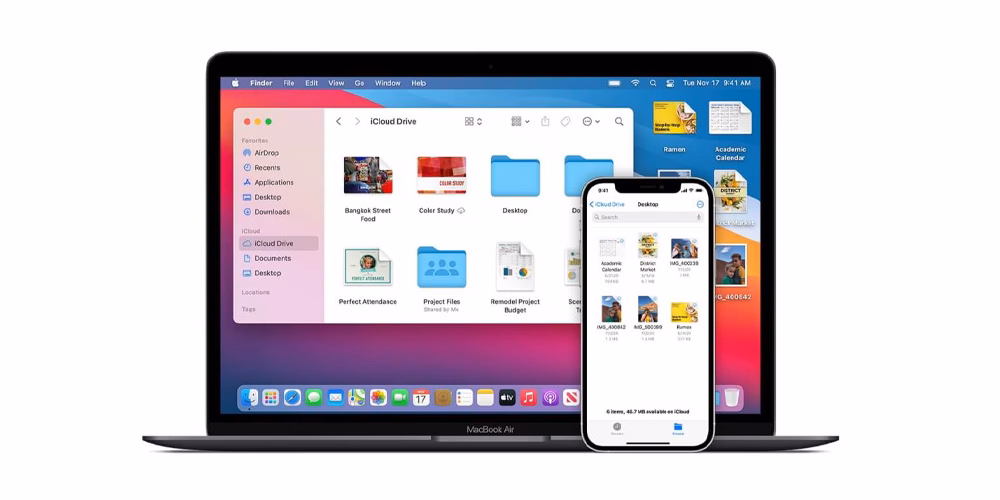 انتقال فایل از آیفون به مک بوک