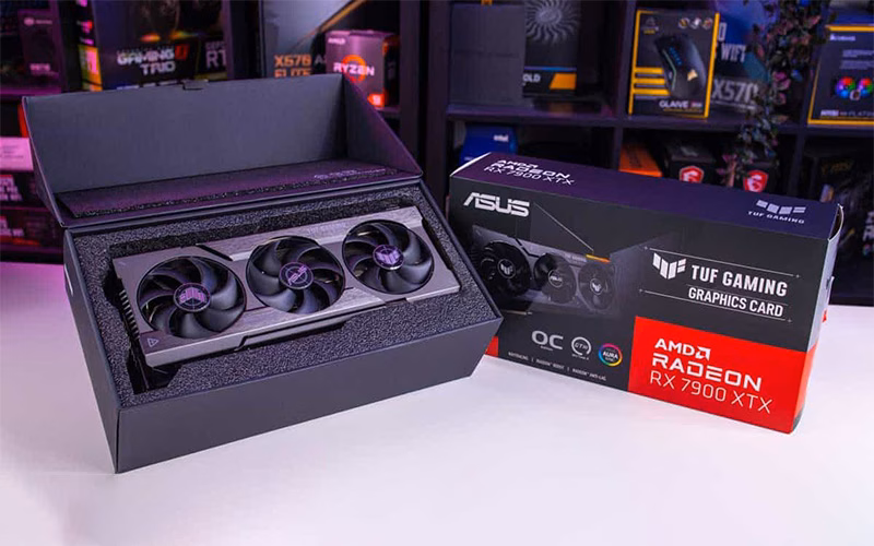 بهترین کارت گرافیک برای بازی 4k 15 کارت گرافیک ایسوس TUF Gaming Radeon RX 7900 XTX OC