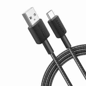 کابل تبدیل USB-C به USB-A انکر مدل A81H6 طول 180 سانتی متر مشکی پلازادیجیتال