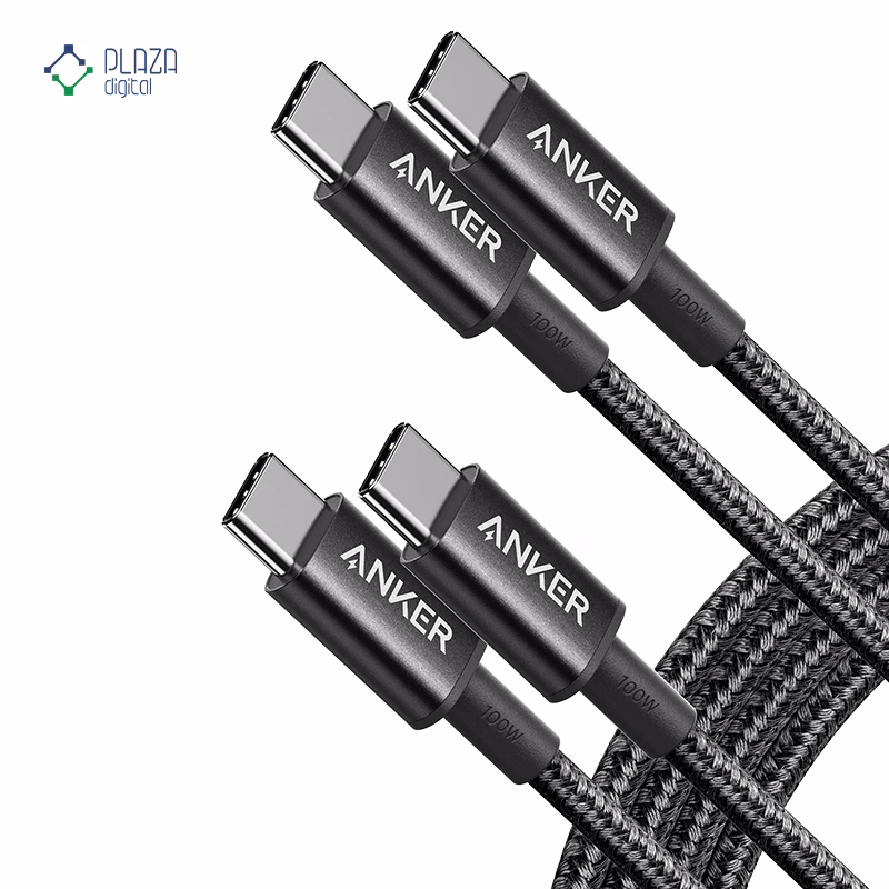 کابل تبدیل USB-C به USB-C انکر مدل A8757 طول 180 سانتی متر پلازادیجیتال