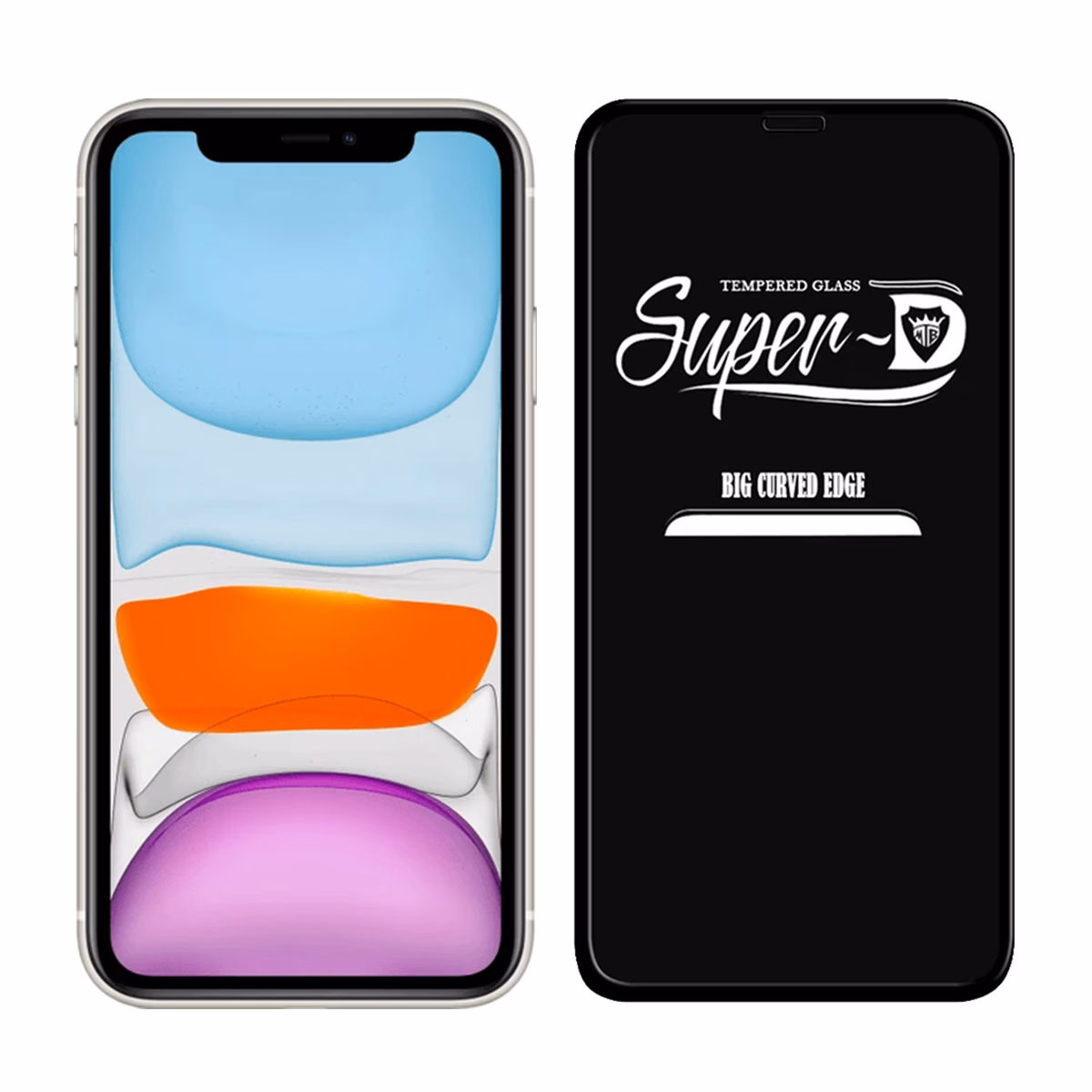 گلس گوشی اپل iPhone 11 مدل Super D پلازادیجیتال